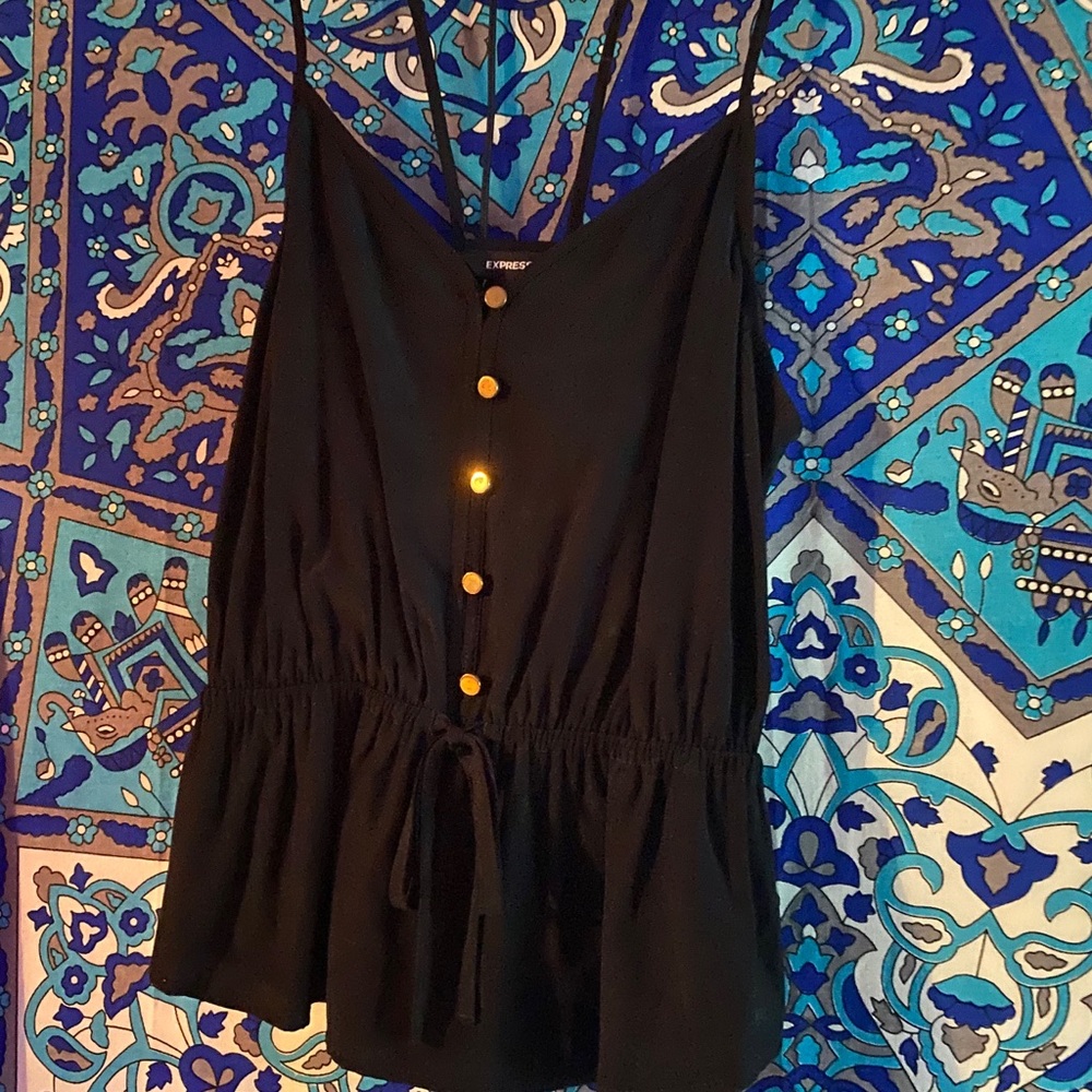 Black express tank top